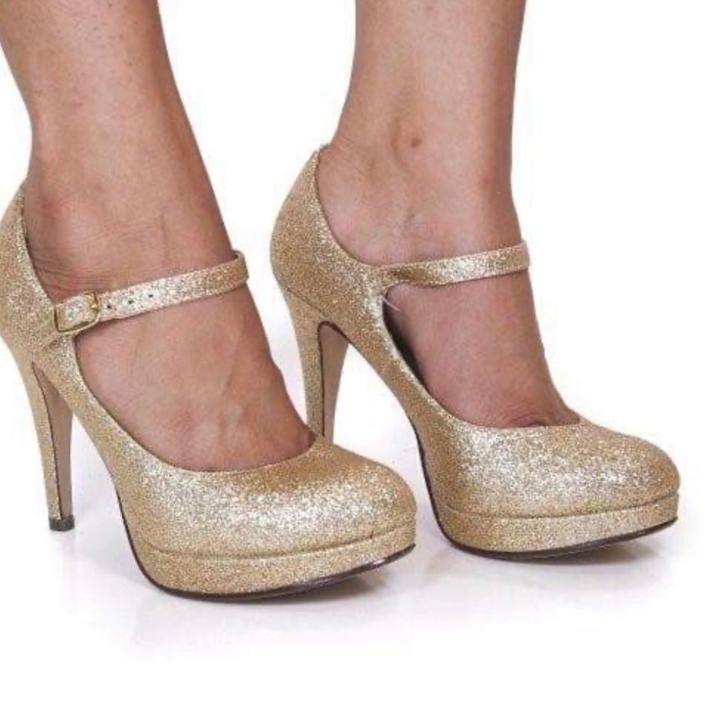 Delicious, Round Toe  Low Platform Stiletto 7.5